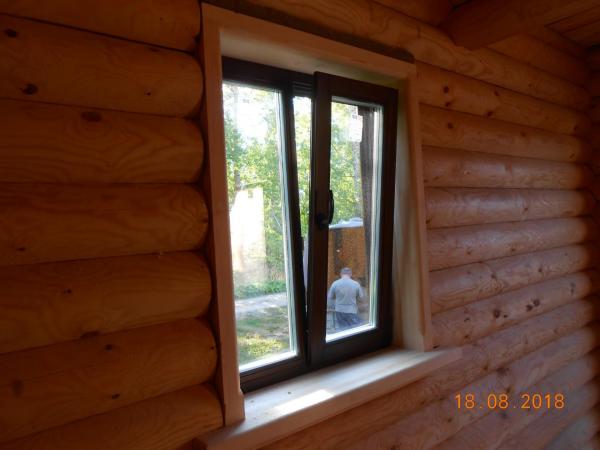 Обсадная коробка (окосячка)      для монтажа евроокон в деревянных домах